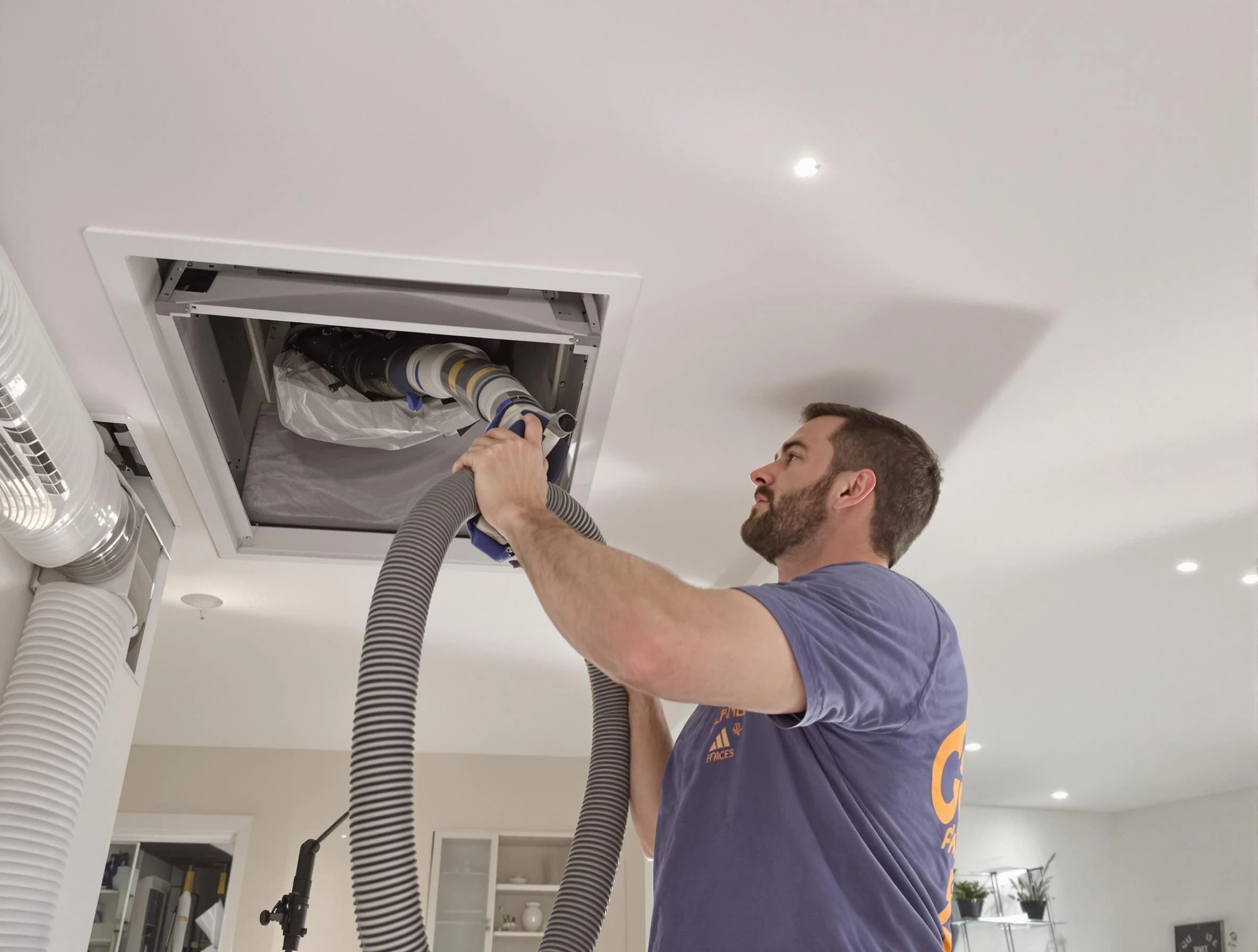 Precision indoor duct cleaning by Blanchard Air Duct Cleaning in Blanchard