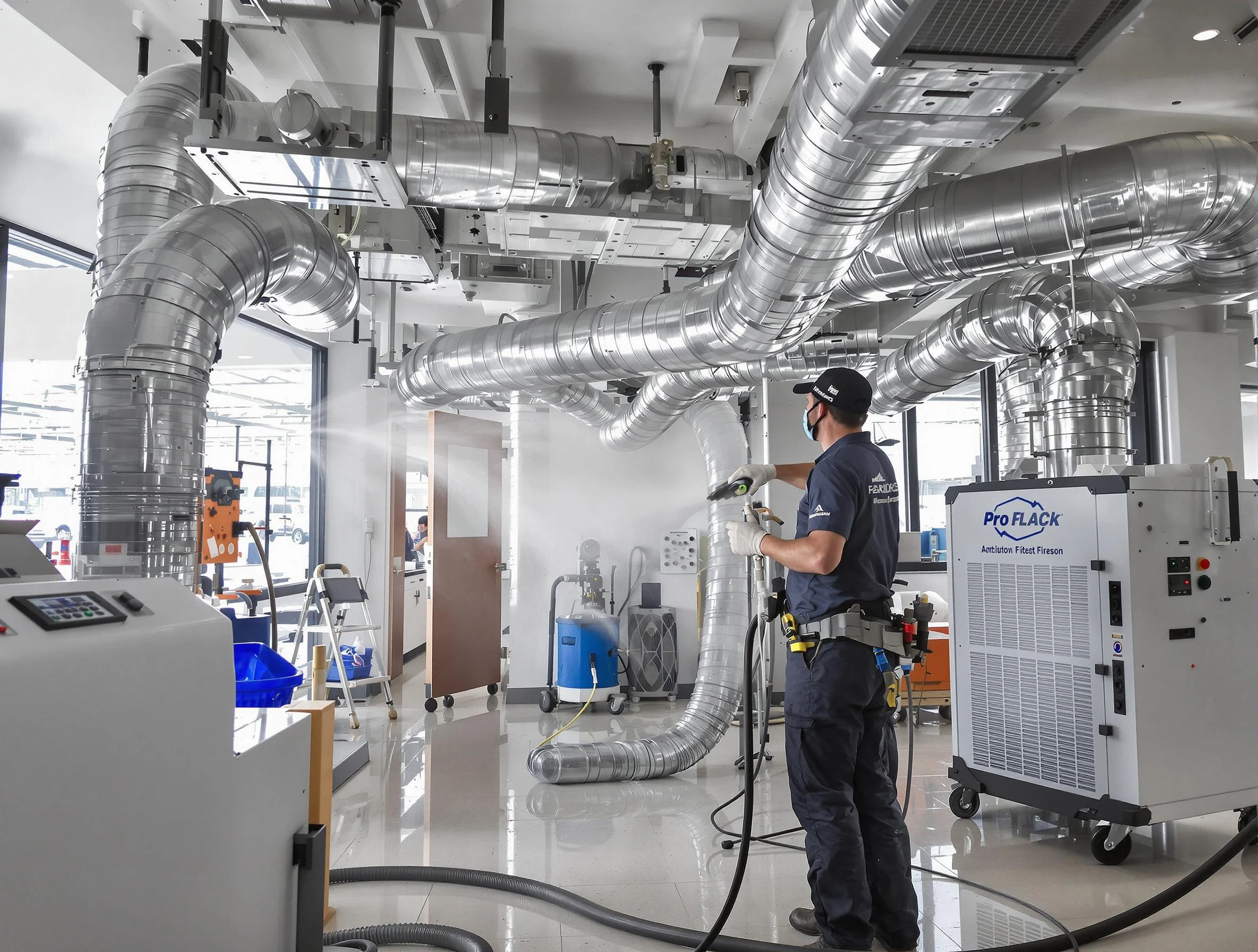 Negative Pressure Air Duct Cleaning in Blanchard