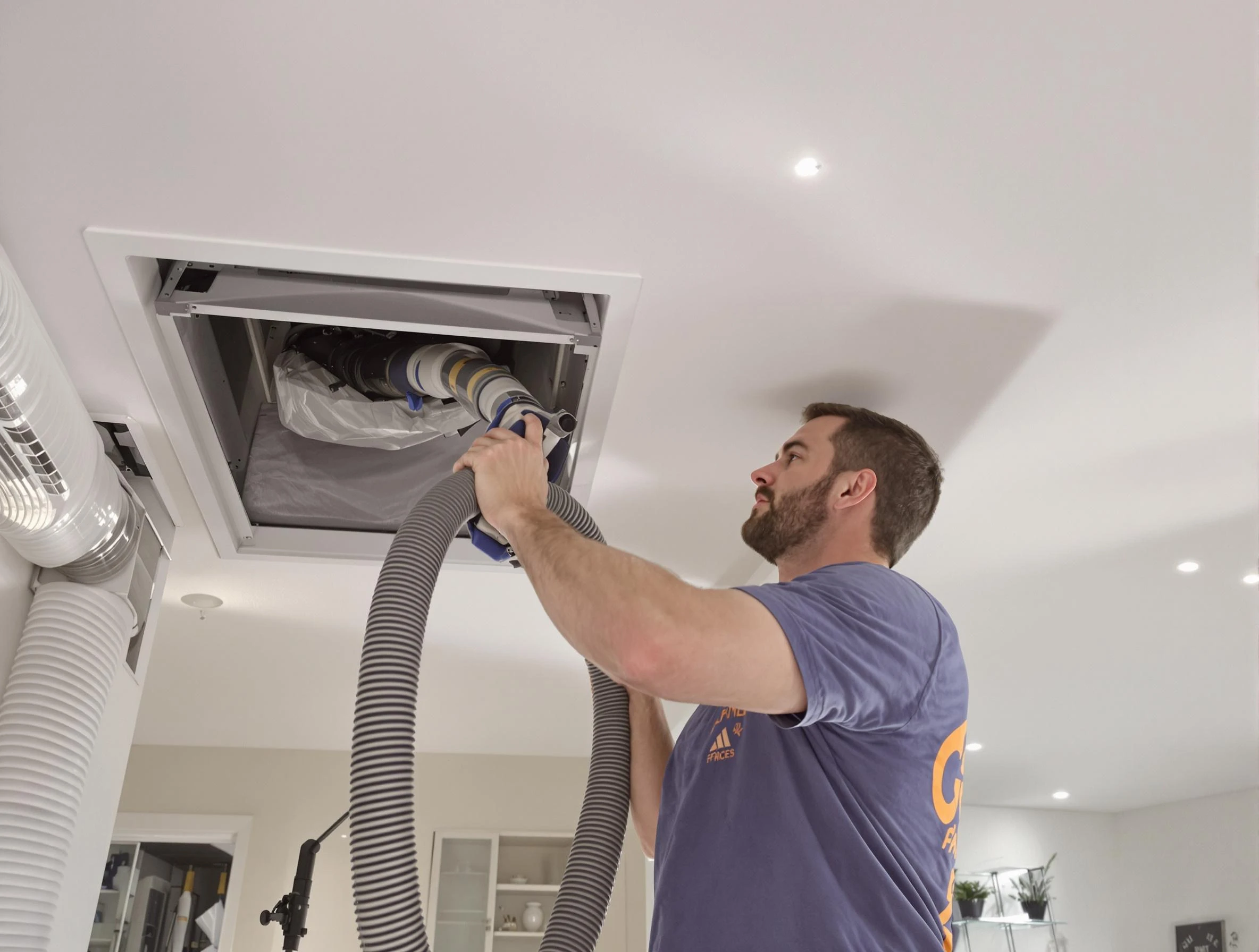 Precision indoor duct cleaning by Blanchard Air Duct Cleaning in Blanchard
